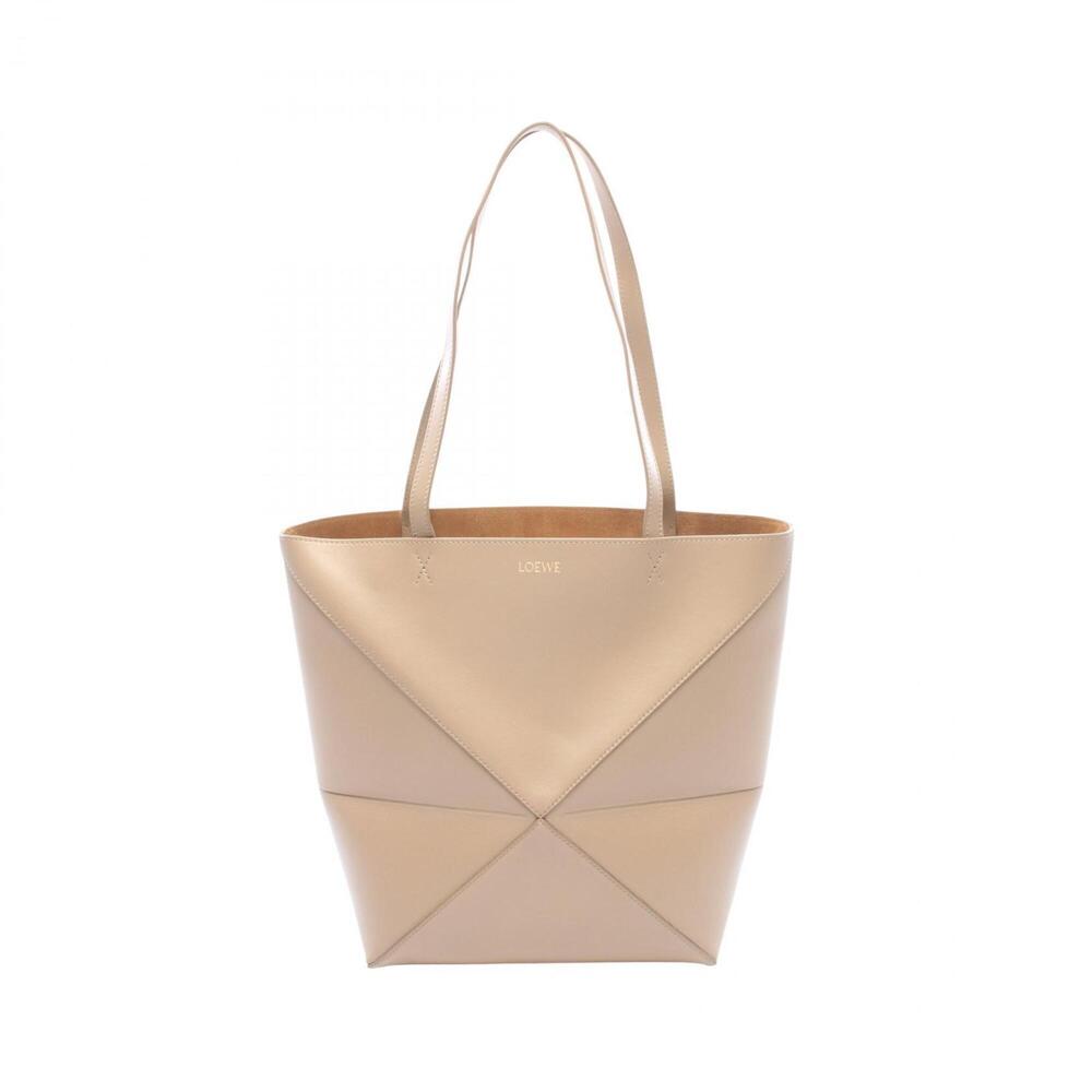 Loewe PUZZLE TOTE MEDIUM Tote Bag Handbag Leather Women's Beige